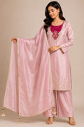 Pastel pink ethnic suit set
