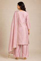 Pastel pink ethnic suit set