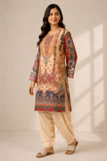 Elegant Printed Crepe  Farsi Suit Set