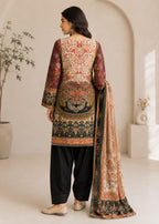 Elegant Printed Crepe  Farsi Suit Set