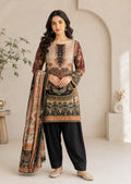Elegant Printed Crepe  Farsi Suit Set