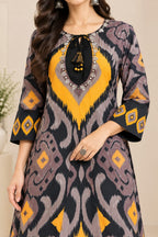 Women Printed Rayon A-Line Kurta with Palazzo Set